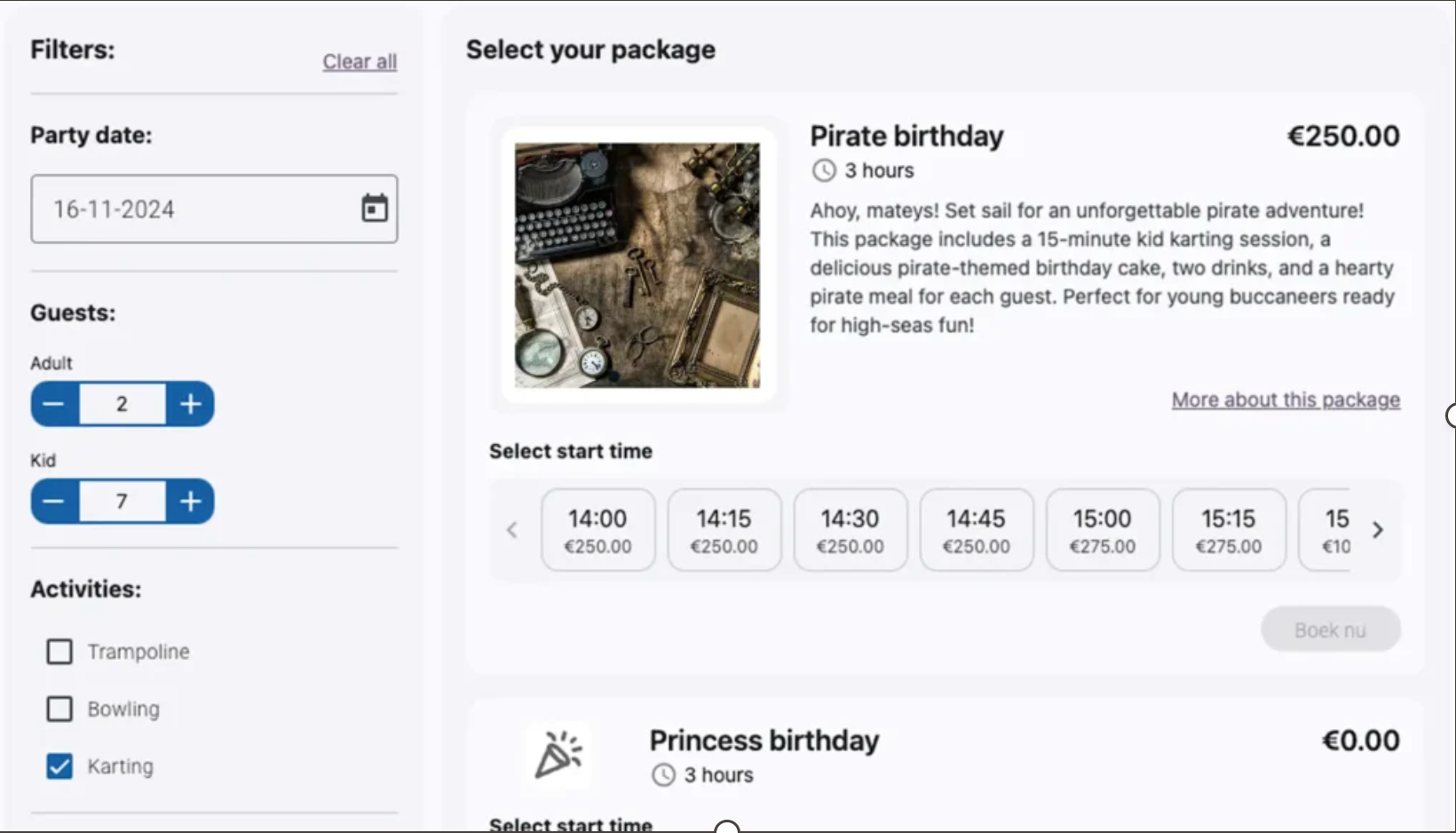 software for parties and events