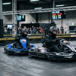 Go-kart franchise: electric karts racing on an indoor track